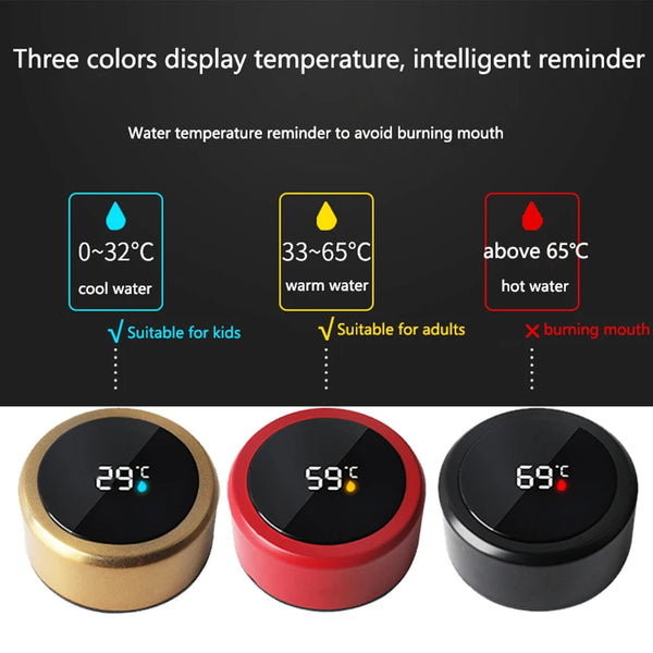 Smart Thermos Temperature Display Bottle